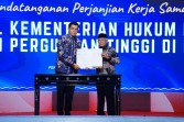 Kanwil Kemenhum Riau Teken Perjanjian Kerja Sama dengan 13 Perguruan Tinggi