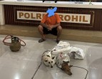 Polres Rohil Tangkap Pelaku Penganiayaan Hewan