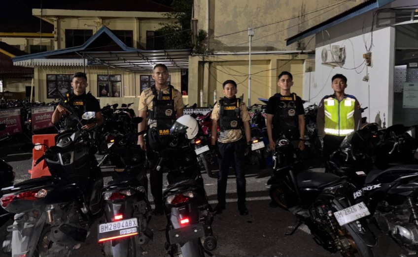 Tim Raga Pekanbaru Sisir Daerah Rawan, 28 Motor Diamankan