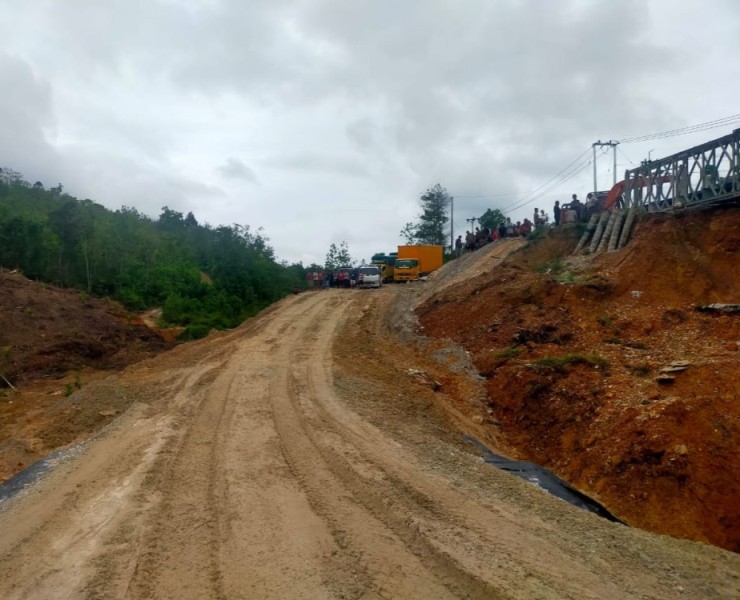 Jalan Lintas Riau-Sumbar di Kampar Ditutup Total Lagi, Perbaikan Jalan Diprioritaskan