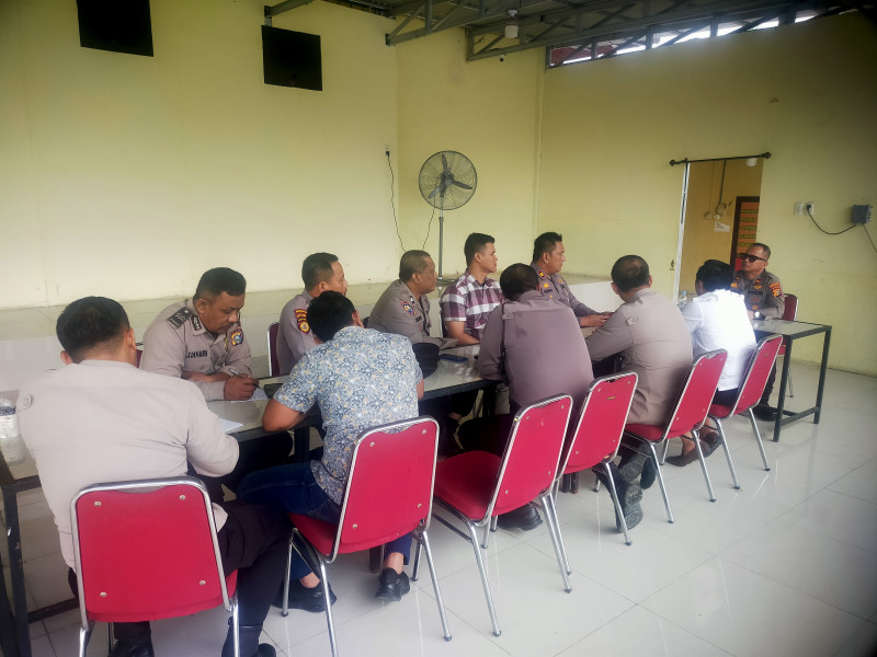 Libur Panjang, Polsek Kandis Gelar Rapat Koordinasi