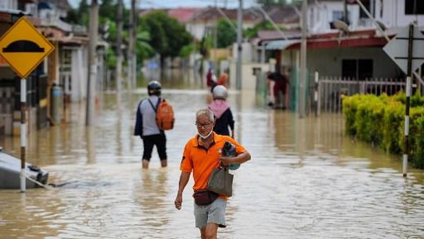 Banjir Terjang Malaysia, 4 Orang Tewas-80 Ribu Mengungsi