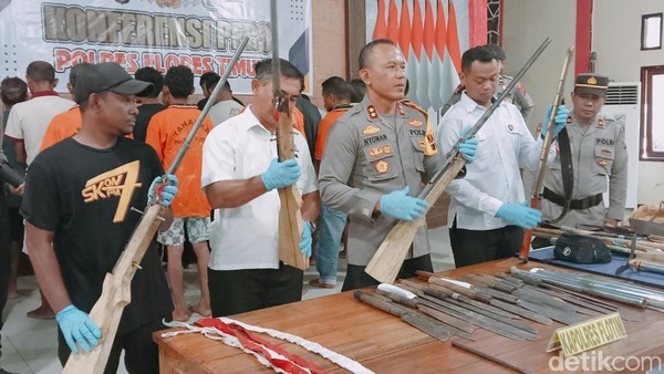 21 Orang Jadi Tersangka Bentrok Berdarah di Flores Timur, Tombak-Parang Disita