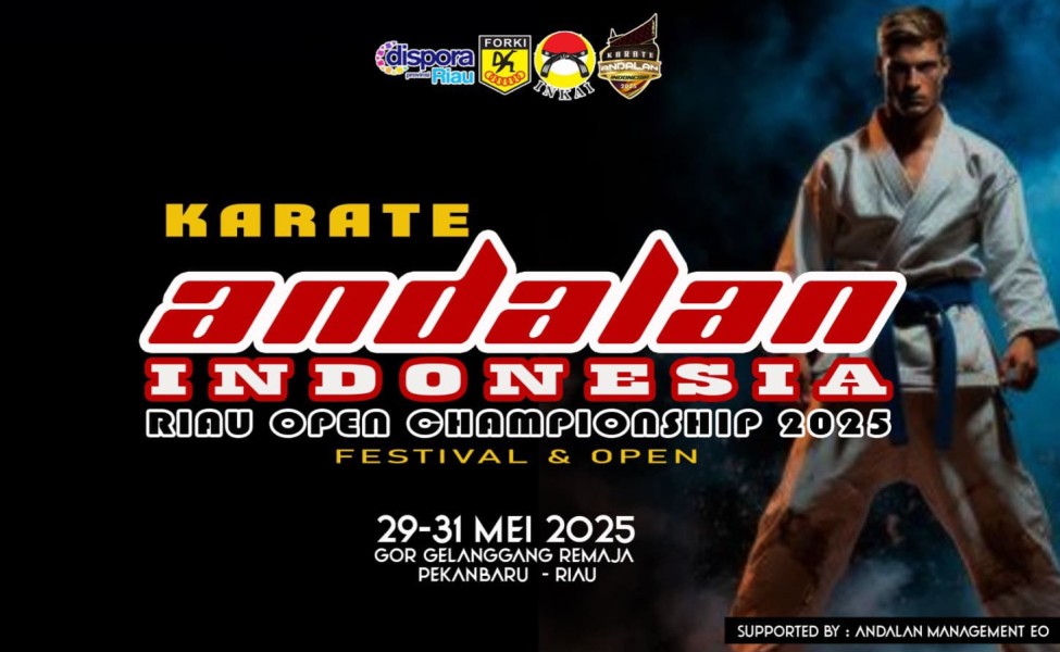 Ribuan Karateka akan Ramaikan Event Karate Andalan Indonesia Riau Open Championship 2025