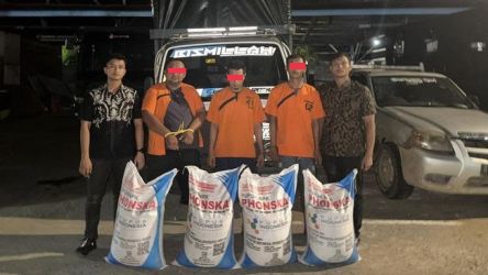 Polres Inhu Tangkap Sindikat Penjualan Pupuk Subsidi dari Lampung