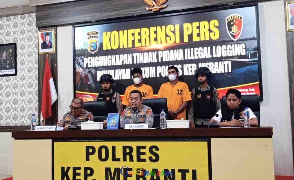 Dua Tersangka Kasus Ilog di Kepulauan Meranti Mengaku Diupah Rp1 Juta