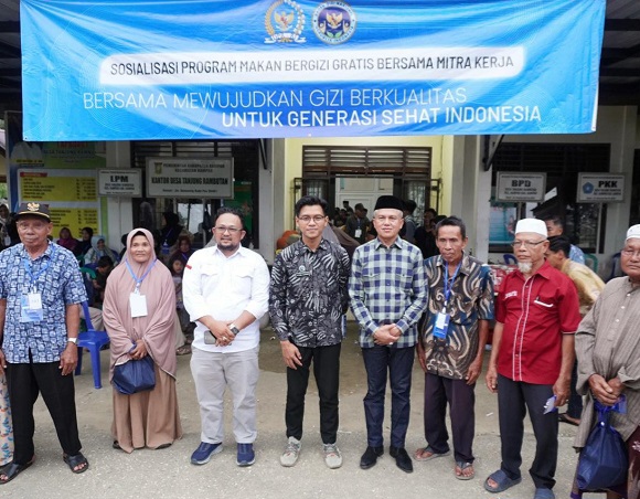Sosialisasi Program Makan Bergizi Gratis Digelar di Desa Tanjung Rambutan Kampar