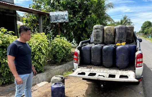 Polda Bengkulu Ringkus Empat Penimbun 950 Liter BBM Subsidi