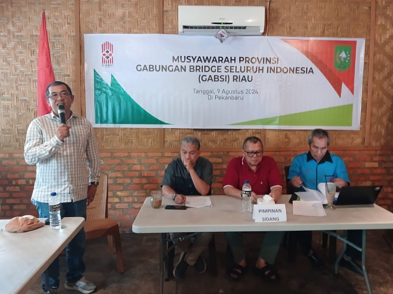 Terpilih Ketua GABSI Riau Periode 2024-2028, Raja Isyam Azwar Berdayakan Generasi Muda Olah Raga Bridge