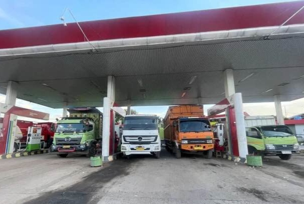 Solar Langka, Antrean Truk Mengular hingga 4 Kilometer di Bandar Lampung