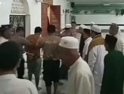 Terganggu Suara Adzan, Pria Ini Ngamuk di Masjid Nurul Hidayah Sei Slaak Inhil