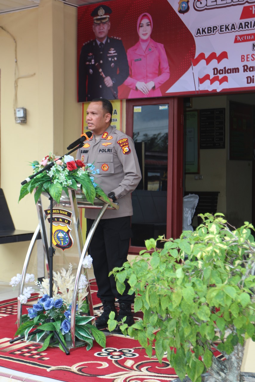 Kunjungan Kerja ke Polsek Kandis, Kapolres Siak Bertemu Tokoh Masyarakat
