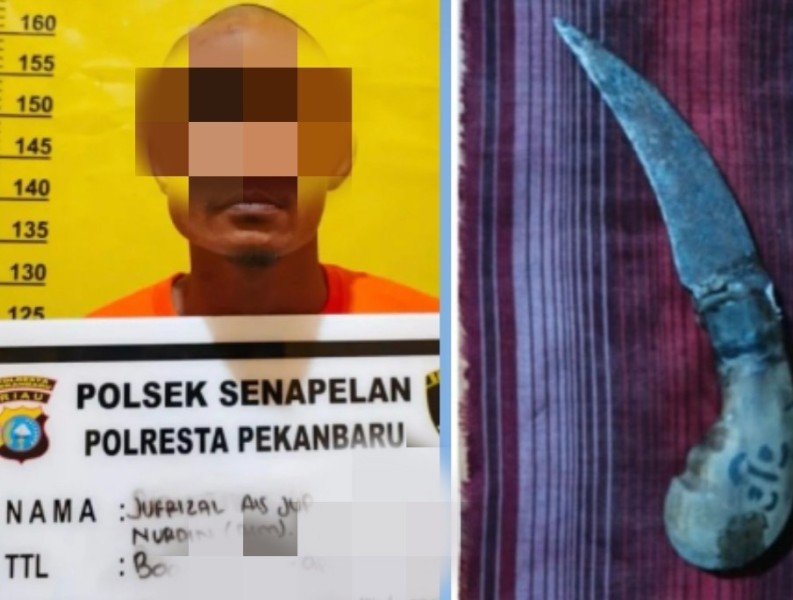 Residivis Diringkus Kurang dari 24 Jam Usai Tikam Polisi di Pekanbaru