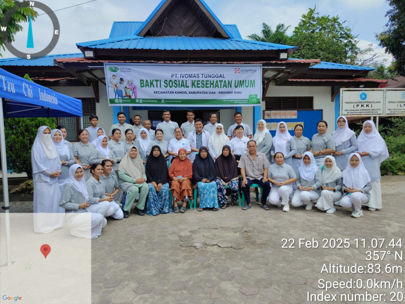 PT. Ivomas Tunggal Lakukan Bakti Sosial Pengobatan Umum Gratis untuk Warga Kelurahan Simpang Belutu