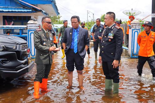 Langkah Pemkab Rohil Atasi Banjir Di Kota Bagansiapiapi