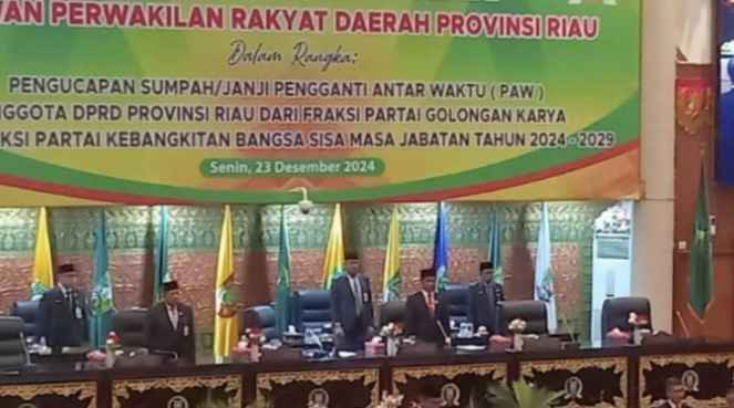 Dua Anggota DPRD Riau yang Dilantik Ternyata Adik Gubri Terpilih dan Anak Mantan Anggota DPRD