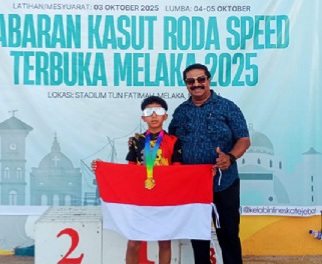 Atlet Sepatu Roda Tualang-Perawang Raih 14 Medali di Malaysia, Bupati Siak Apresiasi Dukungan PT Arara Abadi