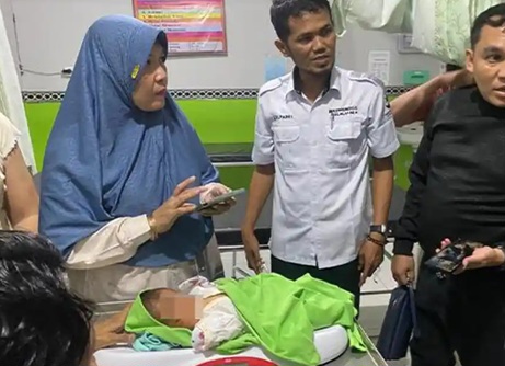 Warga Kampar Temukan Bayi Menangis di Semak Jalan Lintas Pekanbaru–Bangkinang