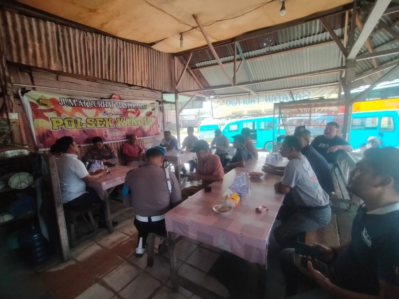 Polsek Kandis Gelar “Jumat Curhat”, Warga Sampaikan Apresiasi