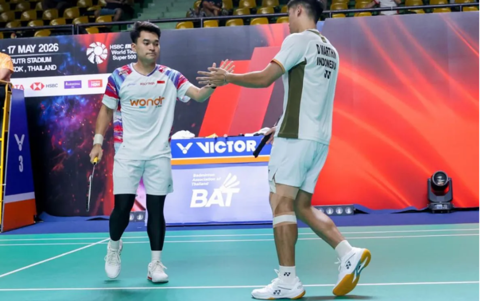 Ganda putra Leo/Daniel lolos perempat final Thailand Open 2026