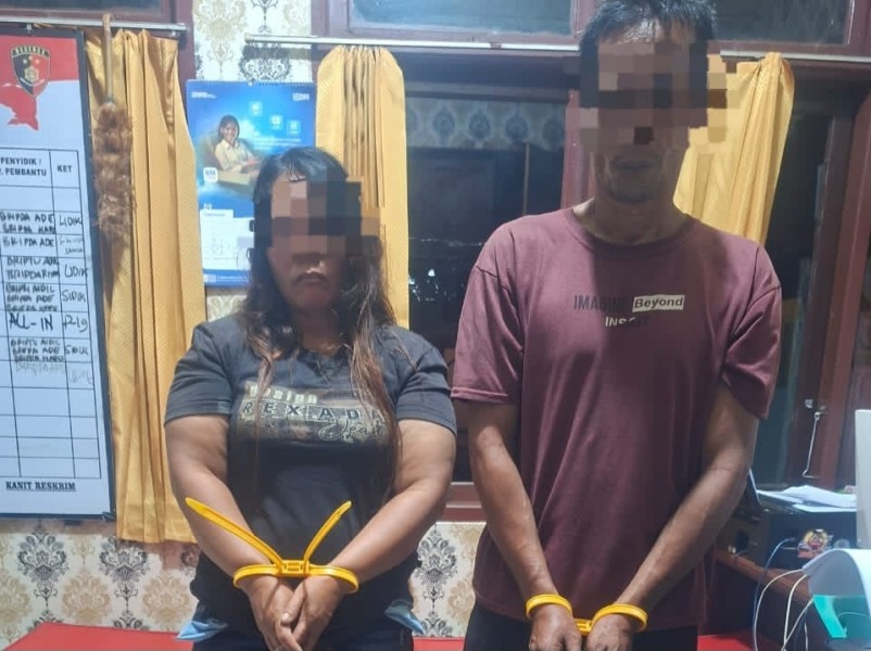 Kompak Edarkan Sabu, Pasutri Asal Kubang Ditangkap Polres Kampar
