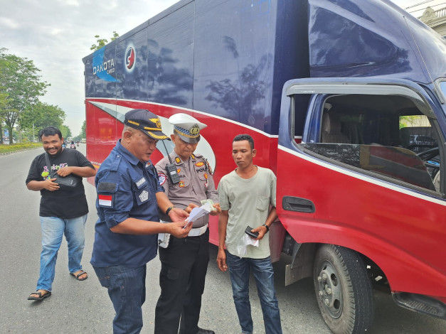 30 Truk ODOL Ditilang di Jalan SM Amin, Dishub Pekanbaru Perketat Penertiban