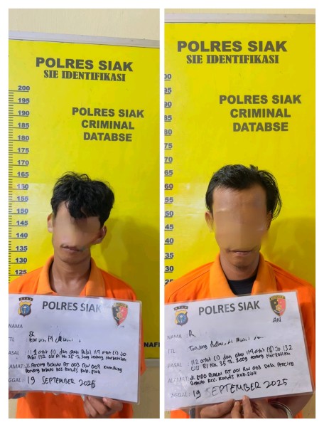 Tim Opsnal Polsek Kandis Bekuk Dua Pemuda Pembawa Shabu