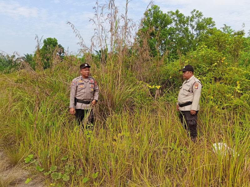 Cegah Karhutla, Personil Polsek Tanah Putih Gelar Patroli Rutin