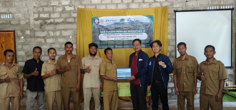 Mahasiswa UBSI Hibahkan Aplikasi Website Resmi untuk Desa Lengkosambi Barat Daya
