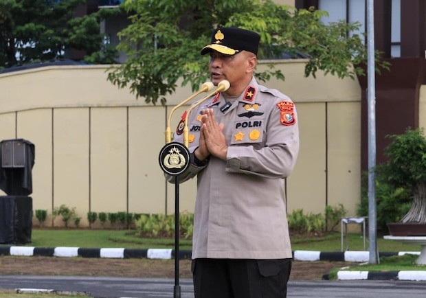 Apel Terakhir Penuh Haru, Wakapolda Riau Brigjen Jossy Pamit dari Riau