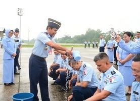 Sebanyak 77 Personel Lanud Rsn Pekanbaru Naik Pangkat