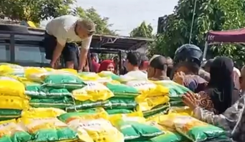 Gerakan Pangan Murah di Bengkalis Diserbu Warga