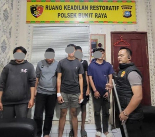 Polisi Gagalkan Aksi Tawuran Remaja di Pekanbaru, Lima Orang Diamankan