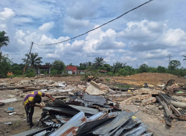Konflik Lahan Tol Pekanbaru–Rengat Memanas: Rumah Rata, Ganti Rugi Nihil