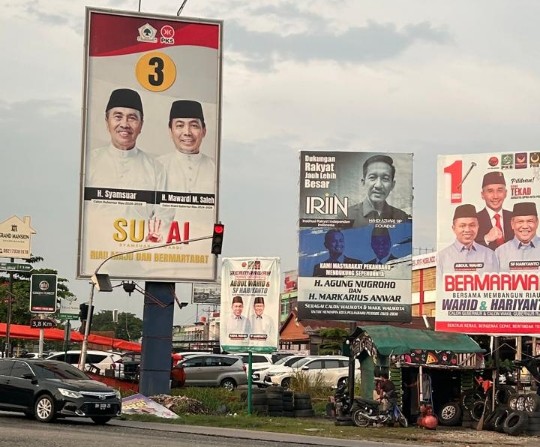 Ratusan APK Masih Terpajang di Pekanbaru Saat Masa Tenang