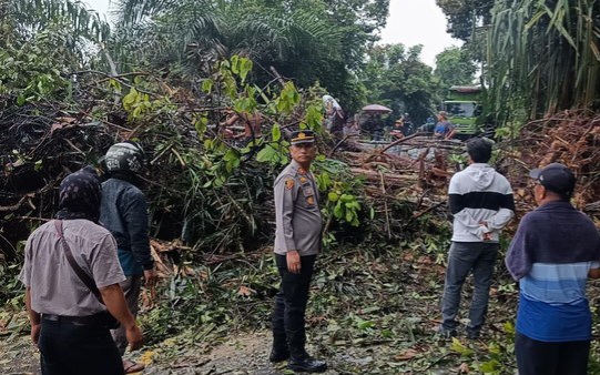 Jalan Lintas Nasional Pekanbaru-Kuansing Longsor, Akses Sempat Putus Total