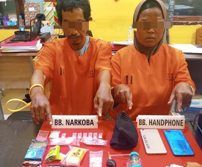Bongkar Jaringan Narkoba, Polisi Kuansing Ringkus Bandar Wanita dan Seorang Kakek