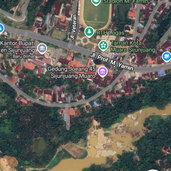 Citra Satelit Google Tampilkan Aktivitas Tambang di Belakang Kantor Bupati Sijunjung, Warga Kuansing: Penyebab Air Kuantan Keruh