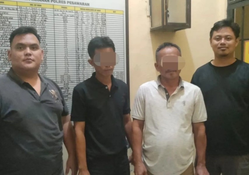 Polres Pesawaran Tangkap Dua Pelaku Pemerasan Bermodus Pemberitaan