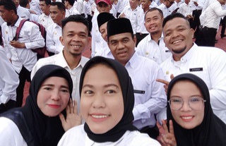 Petugas Tagana di Dinas Sosial Pemkab Kampar dilantik menjadi ASN PPPK