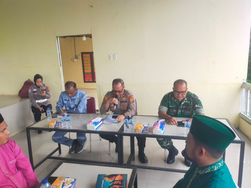 Menghadapi bulan Ramadan, Kapolsek Kandis Gelar Rapat Koordinasi Bersama Upika dan Pengusaha Tempat Hiburan