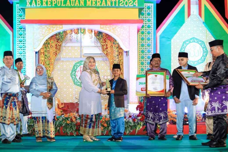 Juara Umum MTQ ke-15 Kepulauan Meranti, Qari Terbaik Dapat Hadiah Umrah