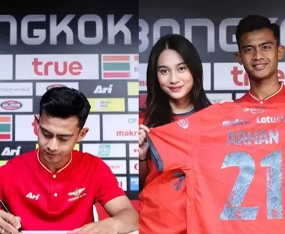 Pratama Arhan Resmi Jadi Pemain Bangkok United, Teken Kontrak Ditemani Azizah Salsha