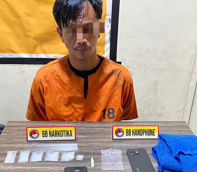 Polres Inhil Ungkap Kasus Narkotika di Kecamatan Kempas, Sebanyak 29,5 Gram Sabu Berhasil Diamankan