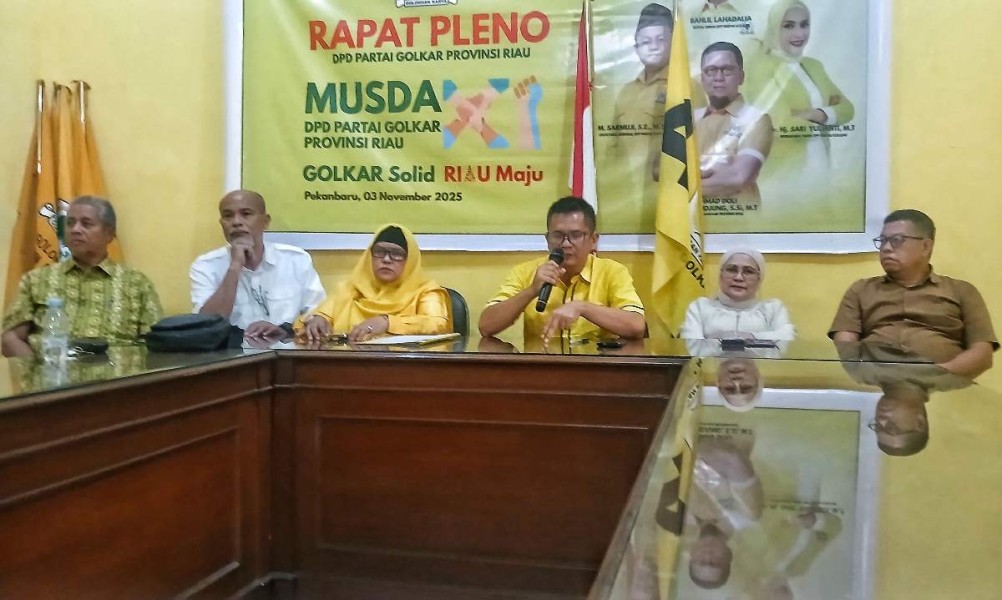 Tak Satupun yang Daftar, Panitia Musda Golkar Riau Perpanjang Masa Pendaftaran Calon Ketua