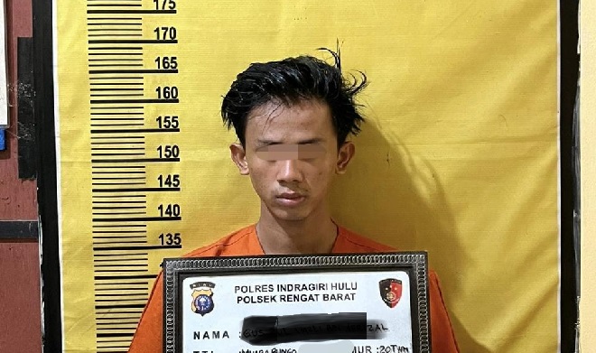 Bekerja di Pasar Malam, Predator Anak Ini Ditangkap Polres Inhu