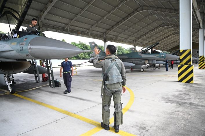 Tiga Pesawat Tempur F-16 dari Lanud Roesmin Nurjadin Siap Demo Udara di HUT ke-79 TNI