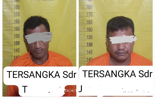 Dua Pria Diamankan Polsek Langgam Diduga Curi 48 Tandan Sawit PT MUP