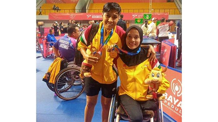 Kondisi Hamil 7 Bulan, Para Tenis Meja Riau Ini Raih Emas di Peparnas 2024