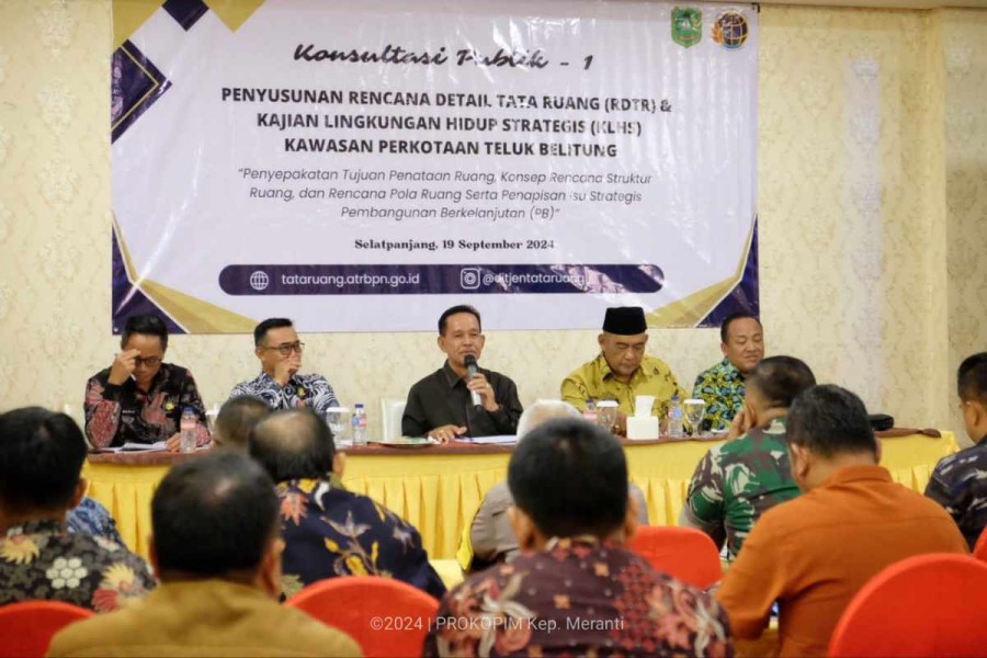 Konsultasi Publik Penyusunan RDTR Kawasan Perkotaan Teluk Belitung Diharapkan Tak Hanya Selesai di Forum